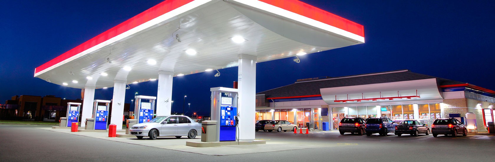 Oświetlenie Led stacji paliw